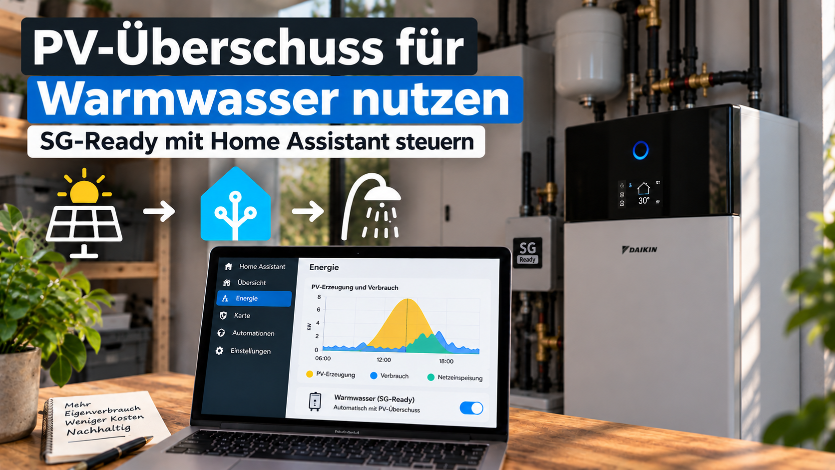 PV-Überschuss für Warmwasser nutzen
